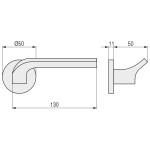 Roseta Zamak Joy Jo12 Ø50 Zc Cromo Roseta Redonda 50X7Mm.