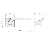 Roseta Zamak Joy02 Jo14 50X50 Zne Negro Roseta Cuadrada 50X50X7Mm.