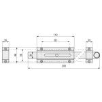 Pasador Laton 3600/200Mm. Pulido Barniz