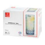 Set de Vasos Bormioli Rocco America'20s Azul Vidrio 490 ml