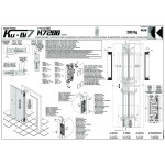 Bisagra Invisible Kubi7 K7200 Niquel Satinado  Reversible. 200Kgs/2Bis. 230X80Mm.