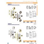 Kit Cerradura Puerta Corredera Ø60 Laton Pu Cilindro 20-20 Latonado.