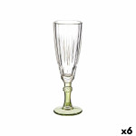 Copa de champán Vivalto Exotic Verde Cristal 170 ml (6 Unidades)