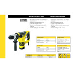 Martillo Sds-Plus Stanley 1250W Fme1250K Fme1250K-Qs