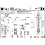 Bisagra Invisible Ktwist K2000 Niquel Satinado Autocerrante. Reversible. 160X75Mm.