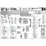 Bisagra Invisible Kubi7 K7120 Niquel Satinado Zamak. Reversible. Patentada. 120-140Kgs.