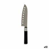 Cuchillo de Cocina Kinvara KT11-5604S03 Negro Plateado Acero Inoxidable Plástico 5 x 30 x 2,5 cm (12 Unidades)