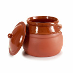 Olla con Tapa Barro cocido 4,5 L 25 x 27 x 25 cm (2 Unidades)