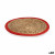 Salvamantel Natural Rojo 35 x 1 x 35 cm (48 Unidades)