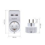 Enchufe Pared con 2 Puertos USB Ewent EW1225 16A 3680 W