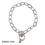 Collar Cadena Acero Inoxidable 53Cm Eslabón Largo Fino