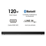 Barra de Sonido Hisense HS205G Negro 120 W