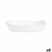 Fuente de Cocina Luminarc Smart Cuisine Blanco Vidrio 34 x 25 cm (6 Unidades)