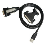 Adaptador USB a RS232 NANOCABLE 10.03.2002 1,8 m Negro