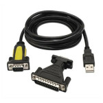 Adaptador USB a RS232 NANOCABLE 10.03.2002 1,8 m Negro