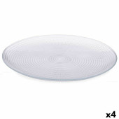 Set de Platos Pasabahce Generation Transparente Vidrio Ø 27 cm (4 Unidades)