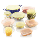 Set de 10 Tapas de Cocina Reutilizables y Ajustables Lilyd InnovaGoods