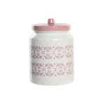 Bote DKD Home Decor 15,5 x 15,5 x 21 cm Rosa Blanco Dolomita