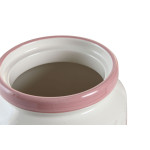 Bote DKD Home Decor 15,5 x 15,5 x 21 cm Rosa Blanco Dolomita