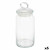 Tarro Kitchen 9,8 x 23,4 x 9,8 cm Transparente Silicona Vidrio 1,1 L (6 Unidades)