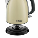 Hervidor de Agua Eléctrico con Luz LED Russell Hobbs 24994-70 Crema 2400 W (1 L)