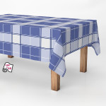 Mantel en rollo Exma Antimanchas Azul A cuadros Clásico 140 cm x 25 m