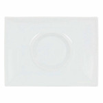 Plato Llano Inde Gourmet Porcelana Blanco 29,5 x 22 x 3 cm (6 Unidades)